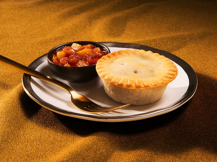 Minitourtière avec ketchup aux fruits